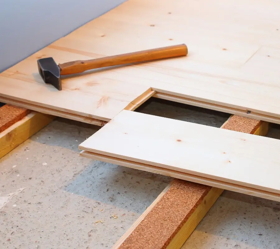 Pose parquet cloué en Haute Savoie - parqteur 74