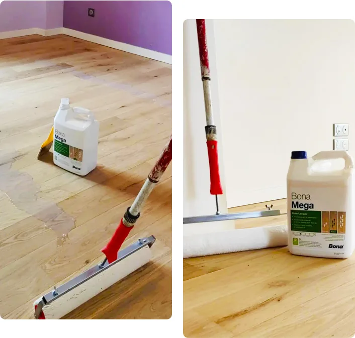 Application du vitrificateur - la finition durable et esthétique