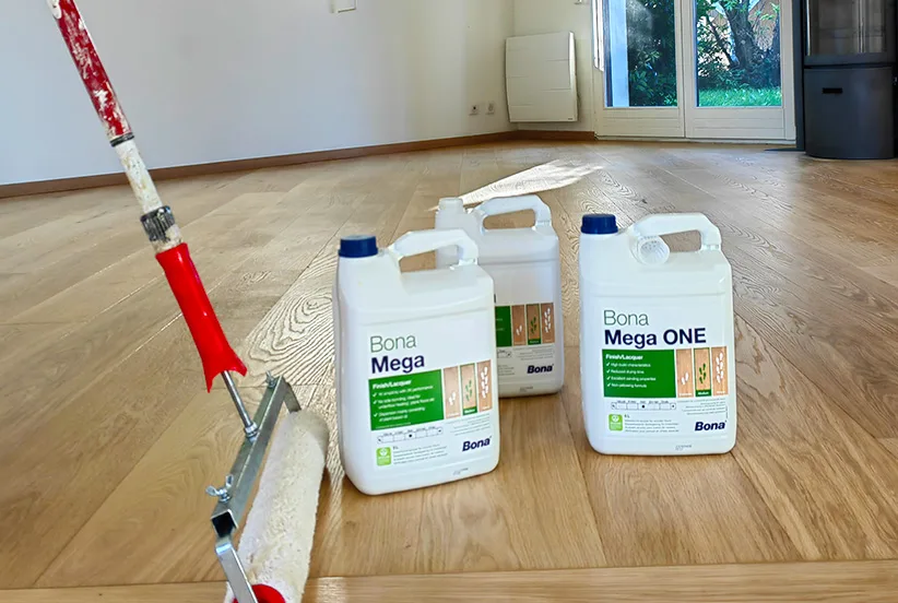 vitrification parquet chêne clair à Annemasse