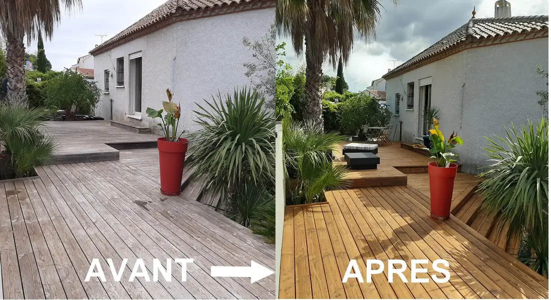 Terrasse en bois grisée : causes, solutions et protocole de rénovation complet