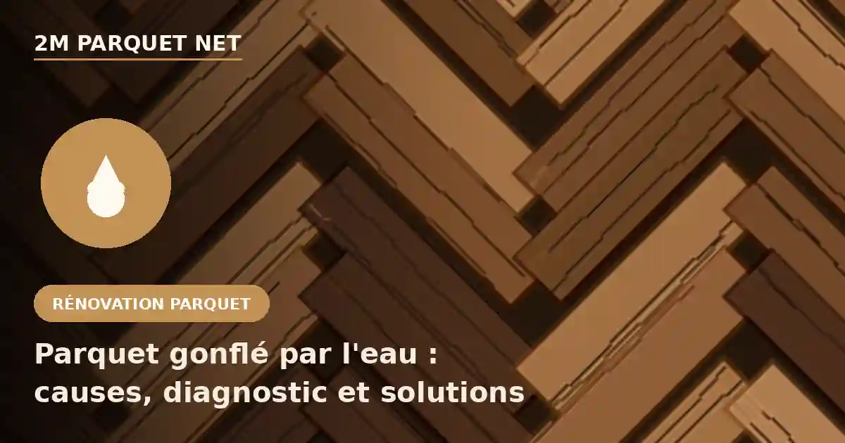 Parquet gonflé par l'eau : causes, diagnostic et solutions de réparation